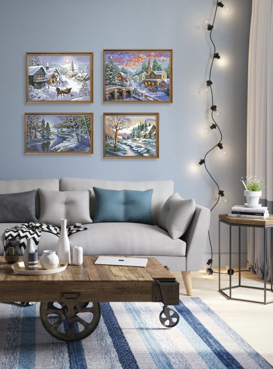 Набор для вышивания «Зимняя речка» — картинка 7