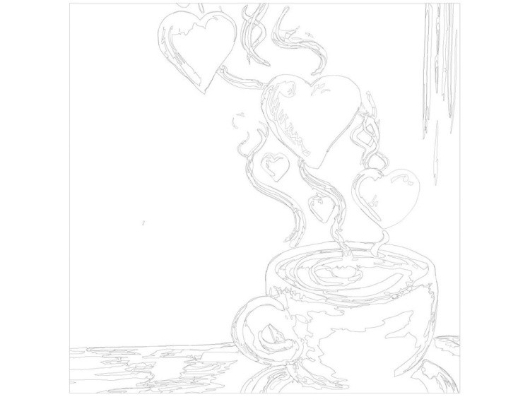 Картина по номерам «Романтический кофе» — картинка 3