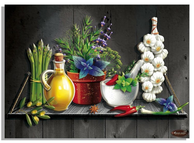 Набор папертоль «Пряные вкусности с чесноком» 40x29 см   — картинка 2