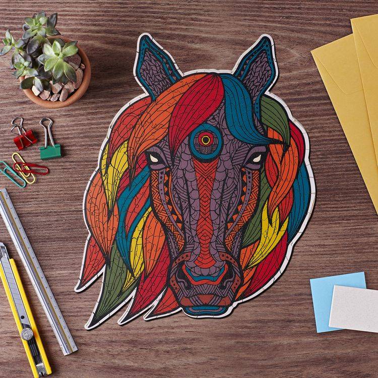 Деревянные пазлы Артвентура «Лошадь тотем» — картинка 2