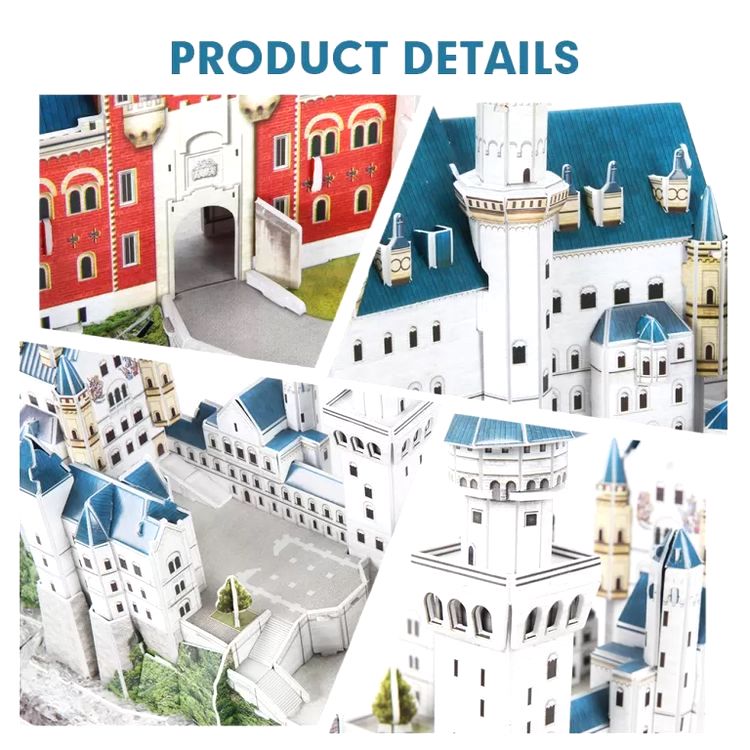 3D пазл CubicFun «National Geographic. Нойшванштайн» — картинка 5