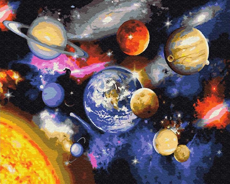 Картина по номерам «Парад планет»