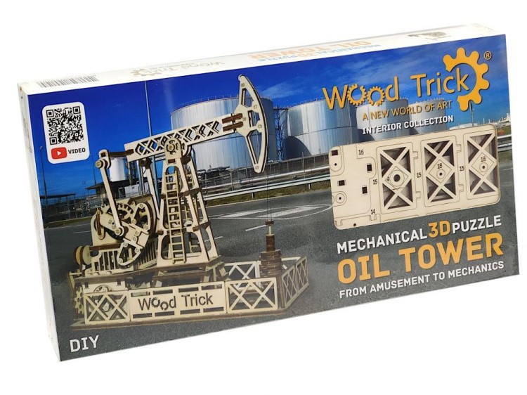 Конструктор из дерева «Нефтяная Вышка», Wood Trick — картинка 9