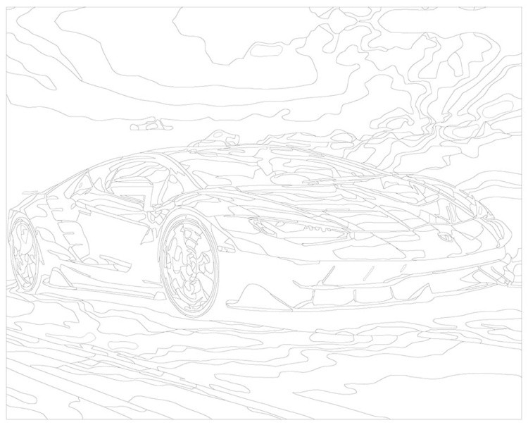 Картина по номерам «Суперкар» — картинка 3