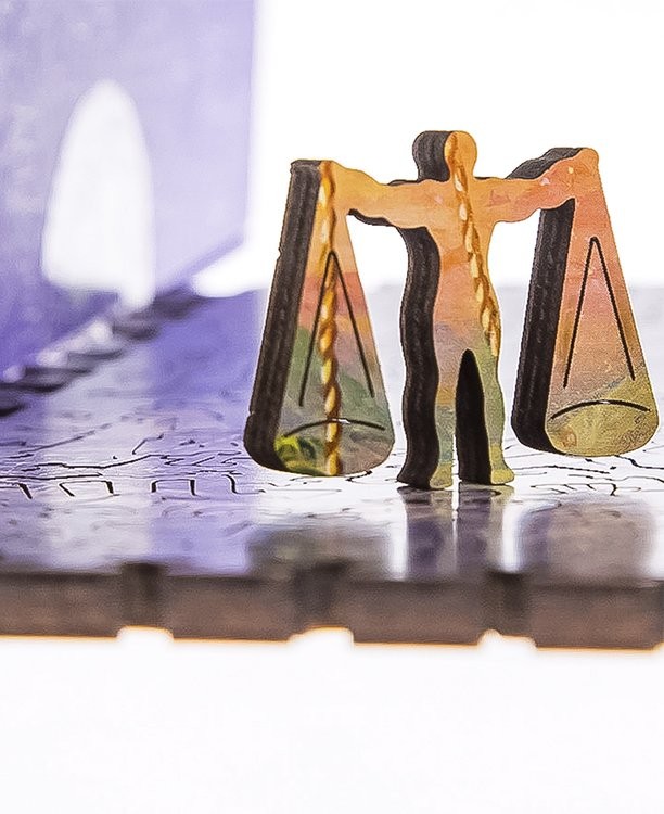 Деревянные пазлы DAVICI «Знак зодиака. Весы» — картинка 5