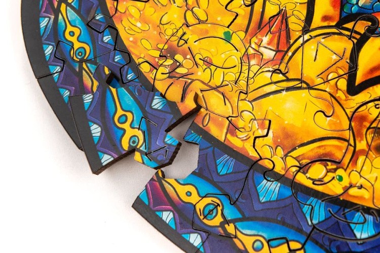 Деревянный пазл Unidragon «Оберегающий Дракон», размер M (А4) — картинка 6