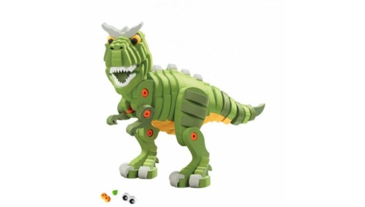 Конструктор «Ти-рэкс и Трицератопс», 200 деталей — картинка 3