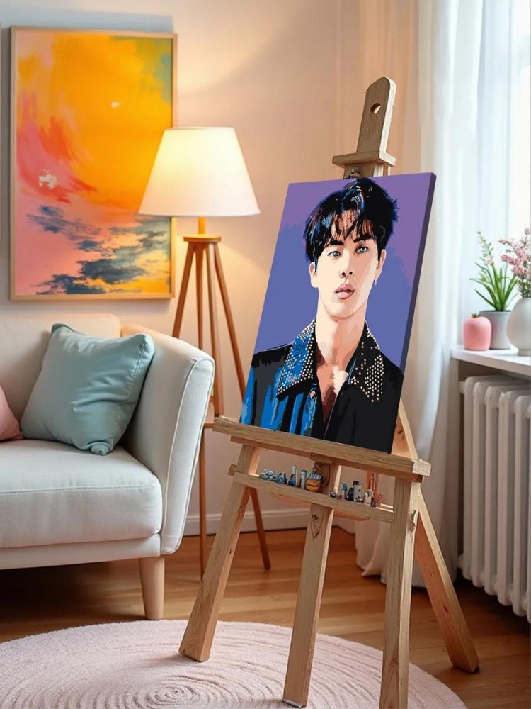 Картина по номерам «Корейская K-POP группа BTS Джин» — картинка 9