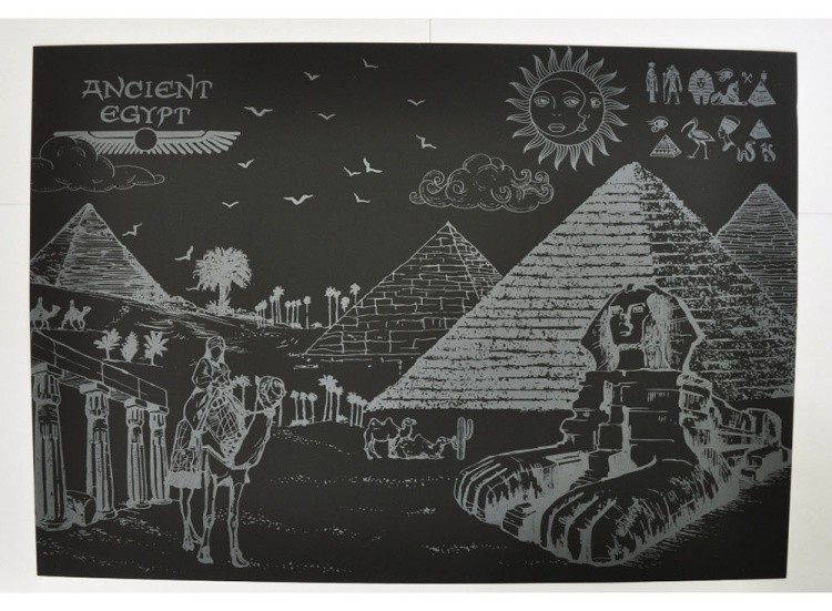 Скретч-картина «Путешествие в Египет» — картинка 2