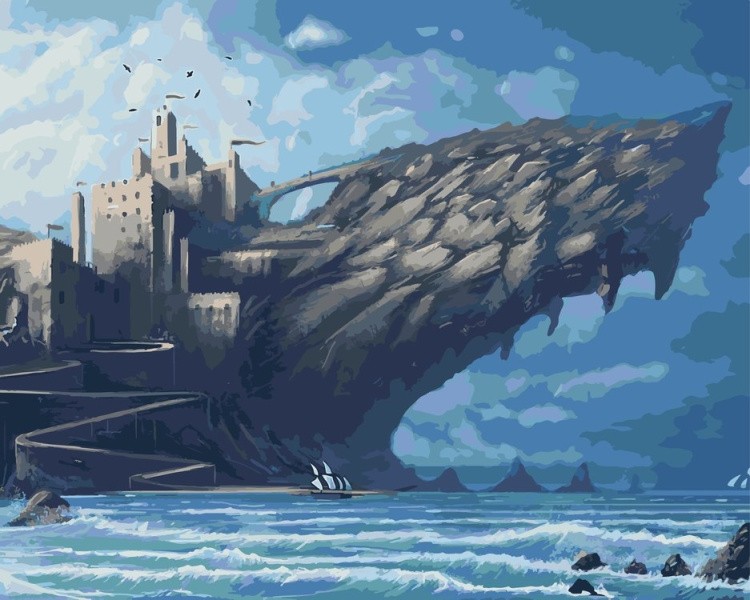 Картина по номерам «Сказочный остров»