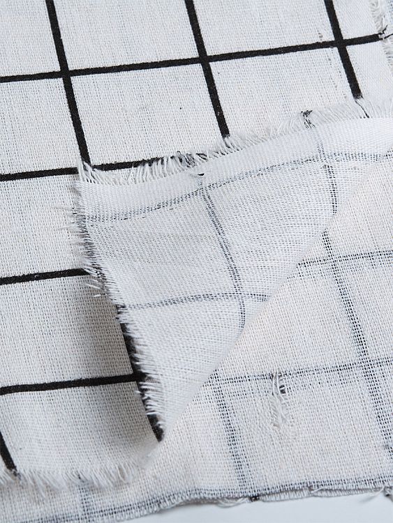 Ткань лен Клетка, 140 г/м², 30% лен, 70% хлопок, 3 м, ширина 150 см, TBY — картинка 4