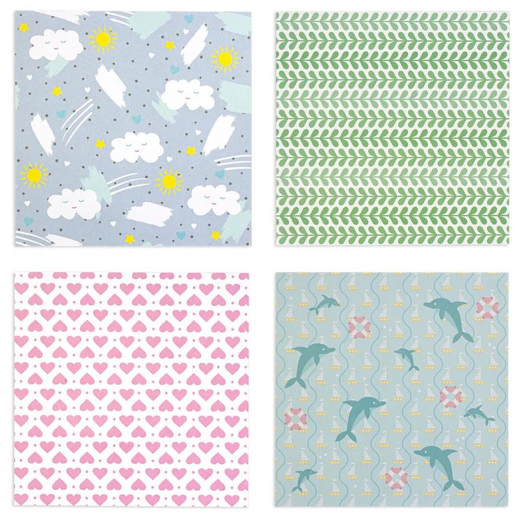 Бумага для скрапбукинга 15х15 см «Бэби-бук», 12 дизайнов — картинка 6