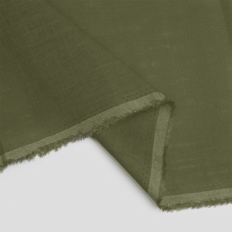 Ткань льняная, 190 г/м², 5 м x 140 см, цвет: полынь, TBY — картинка 4