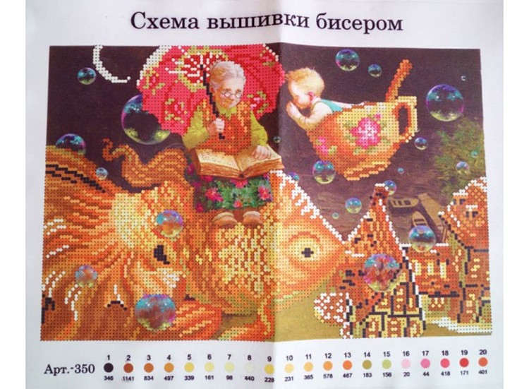 Набор вышивки бисером «Сказка на ночь» — картинка 2