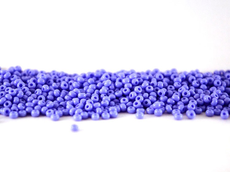 Бисер Чехия круглый 311-19001 4,5 мм 05/0, 50 г, цвет: 33020 сиреневый — картинка 2