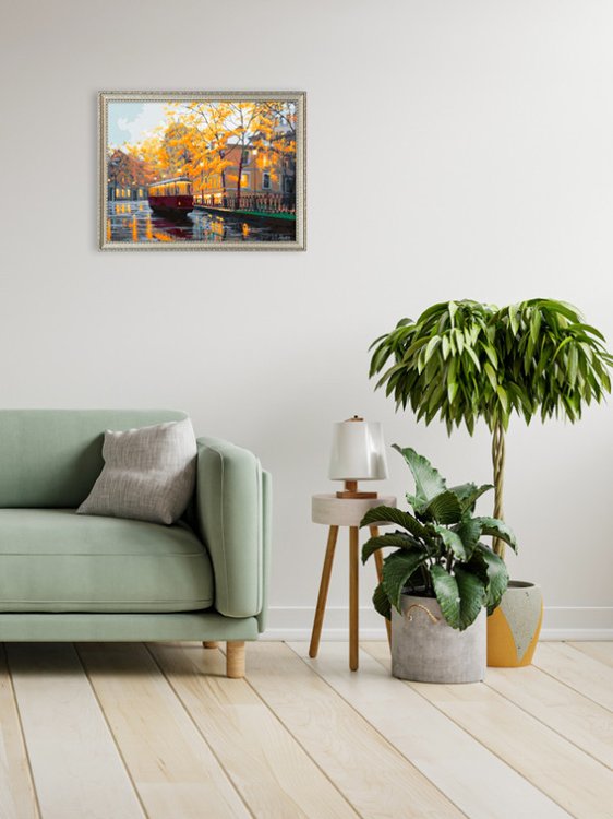 Картина по номерам «Вечерний трамвай» — картинка 8