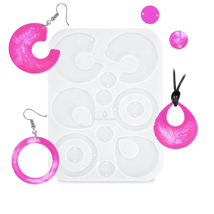 Силиконовый молд Epoxy Master для сережек и кулонов, 15х10 см — картинка 3