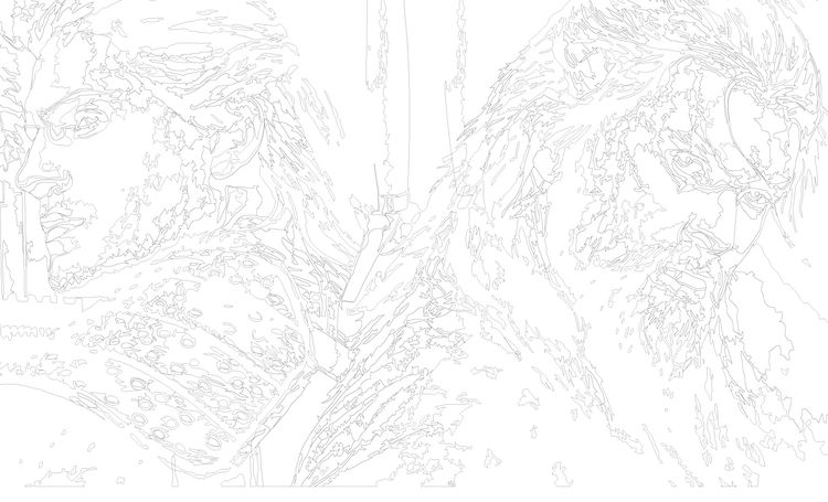 Картина по номерам «Ведьмак: Геральт и первый Ведьмак» — картинка 3