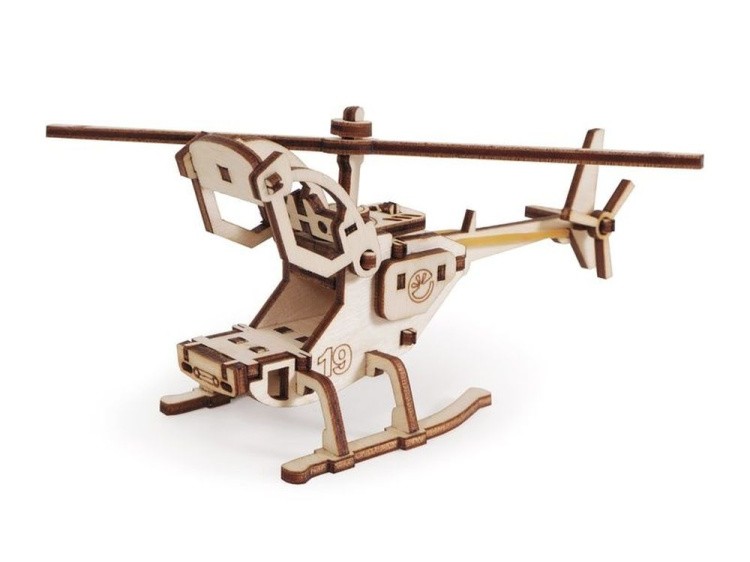 Конструктор из дерева Lemmo вертолет Робинзон, 29 деталей — картинка 2