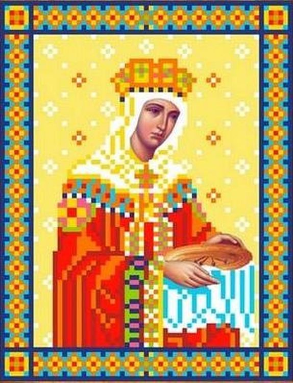Рисунок на ткани «Святая Елена»
