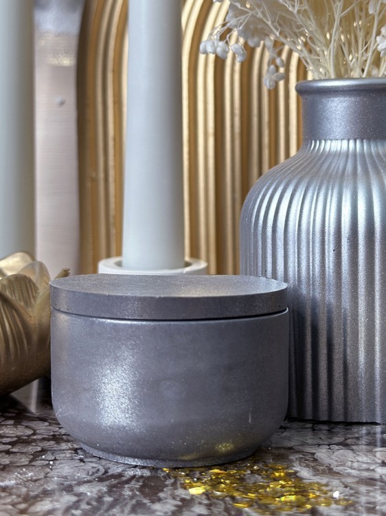 Силиконовый молд - Контейнер с крышкой, d 7 см, 1 шт. — картинка 4