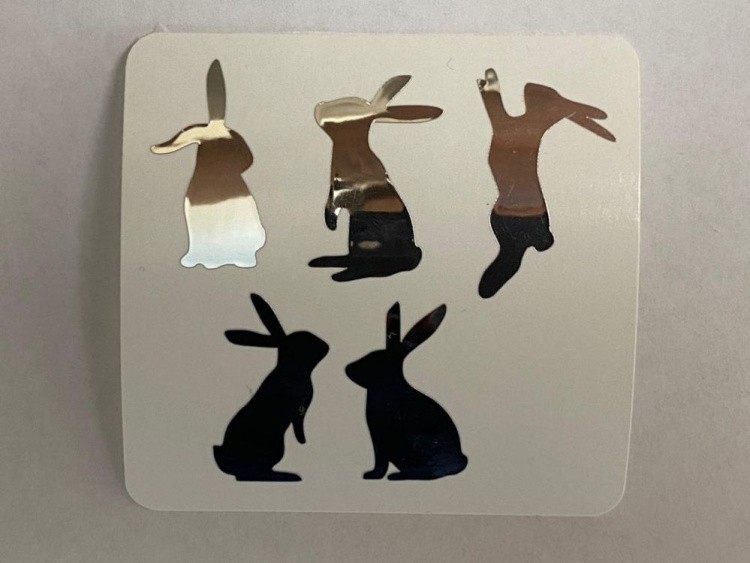 №520 Наклейка (Серебро) Sticker, Art Blong — картинка 2