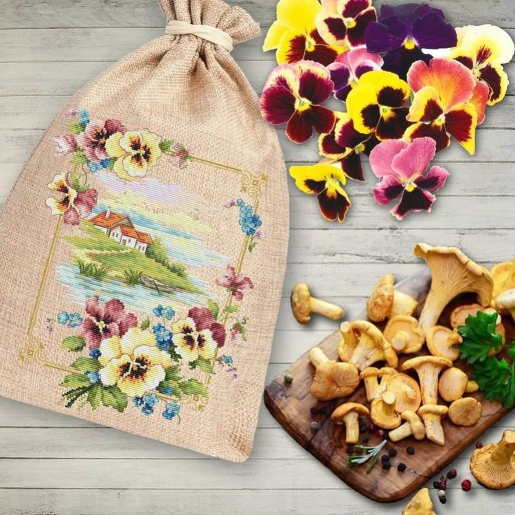 Набор для вышивания «Родные просторы. Анютины глазки» — картинка 7