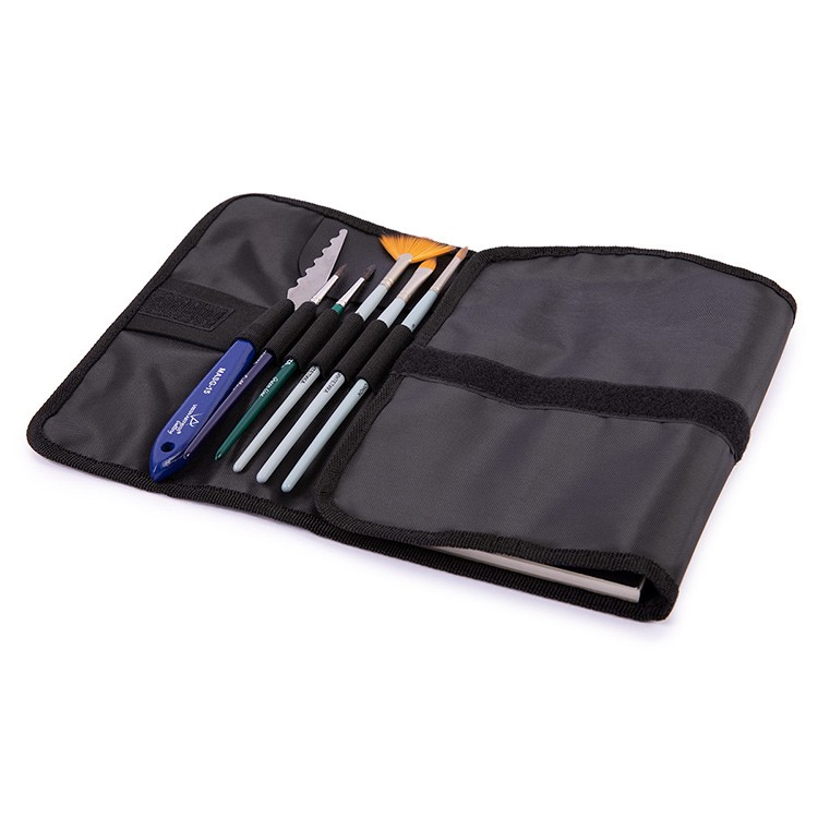 Пенал-скрутка для кистей 100% нейлон скрутка/черный, VISTA-ARTISTA  — картинка 6