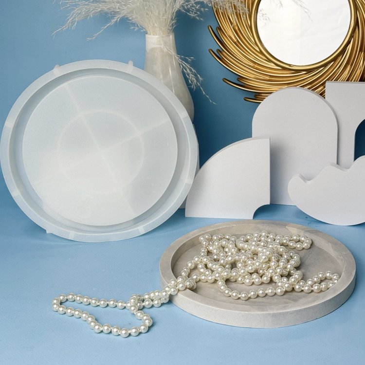 Силиконовый молд - Блюдо круг, d21 см, 1 шт. — картинка 3