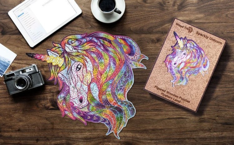 Деревянный пазл Wood Trick «Сверкающий Единорог» — картинка 3