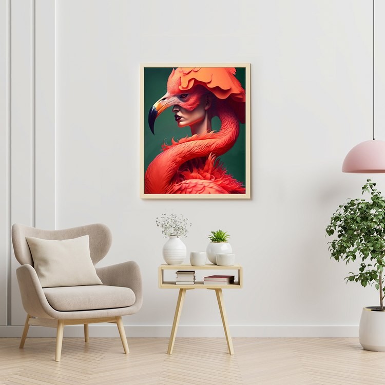 Картина по номерам «Фламинго Боди Арт» — картинка 4