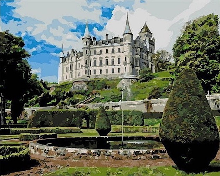 Картина по номерам «Замок Данробин»