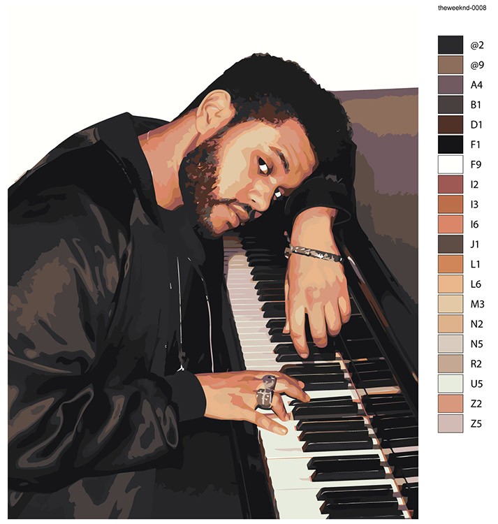 Картина по номерам «Музыкант The Weeknd Викенд 6» — картинка 2