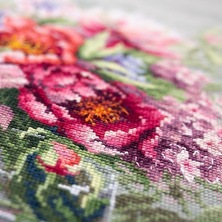 Набор для вышивания «Пионы и гортензии» — картинка 10