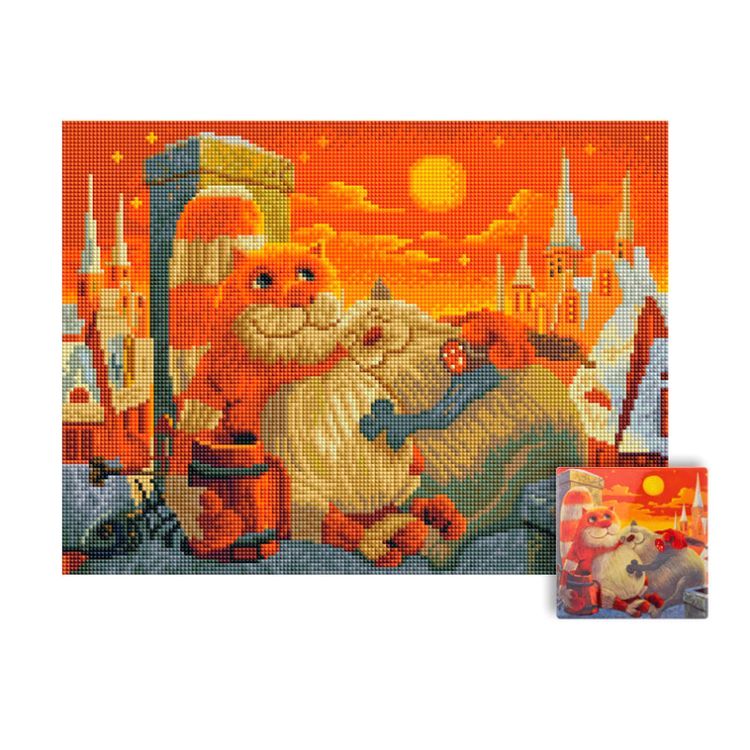 Алмазная вышивка «Поздний ужин» — картинка 3