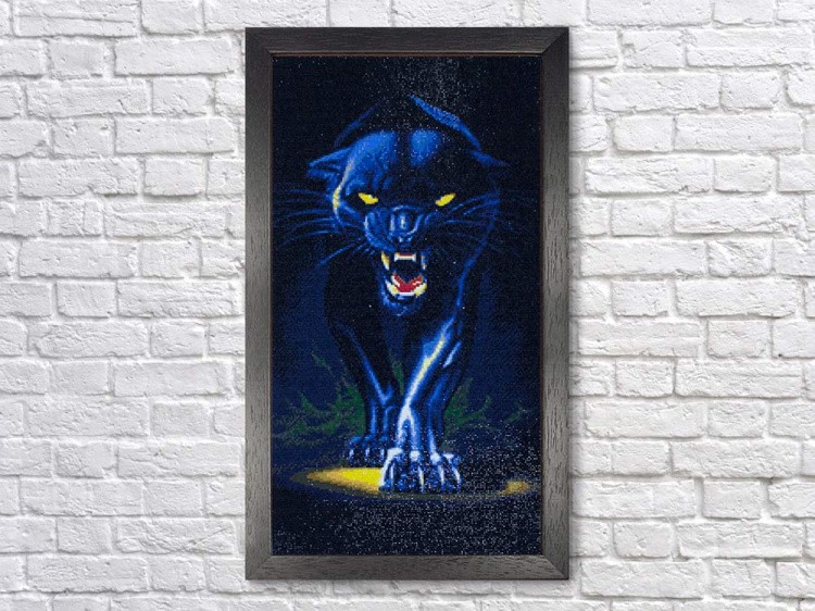 Алмазная вышивка «Черная пантера» — картинка 3