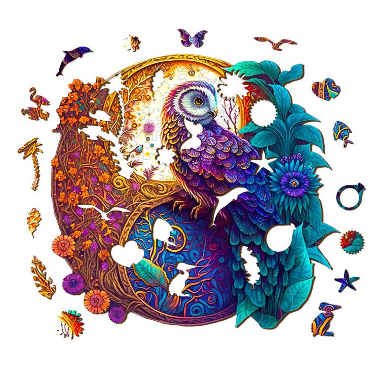 Деревянные пазлы «Сказочная Сова M», Woodbests — картинка 2