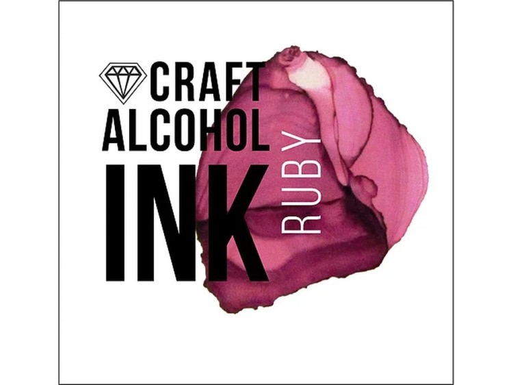 Алкогольные чернила рубиновые (Ruby) 20 мл, Craft Alcohol INK — картинка 2