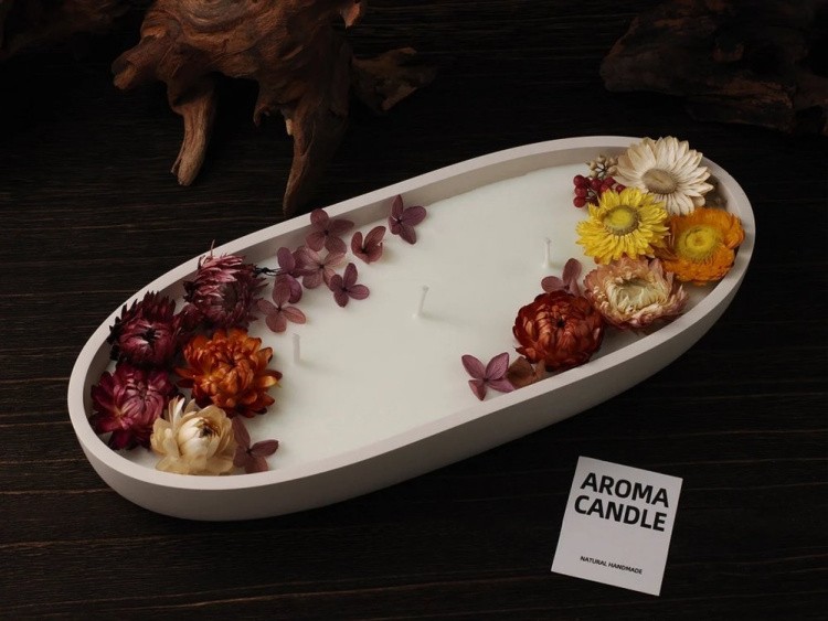 Силиконовый молд - Блюдо/кашпо, 22x10,5см, 1 шт. — картинка 9