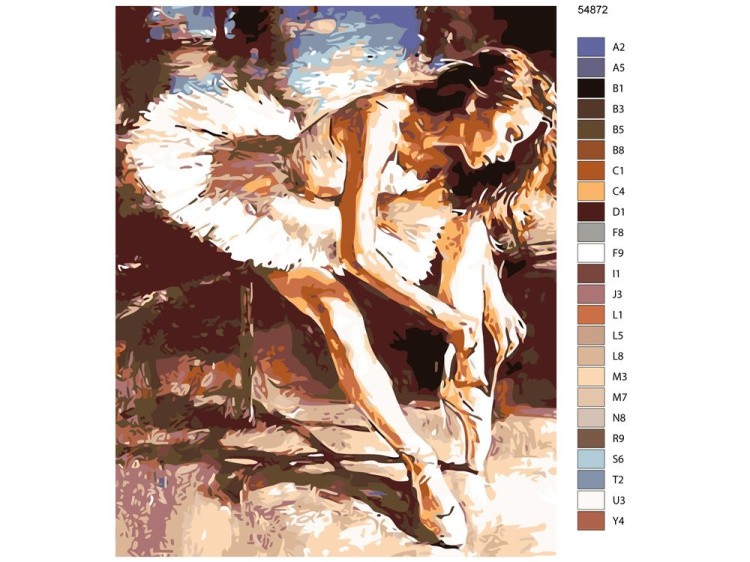 Картина по номерам «Балерина» — картинка 2