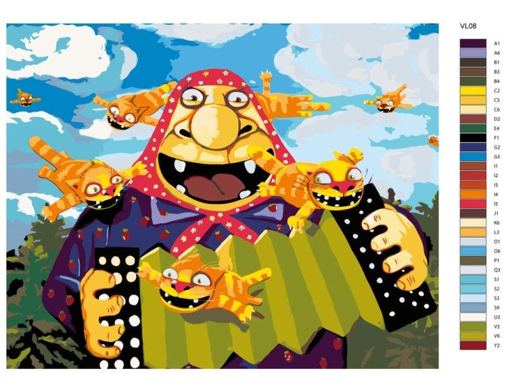 Картина по номерам «Гармонь» — картинка 2