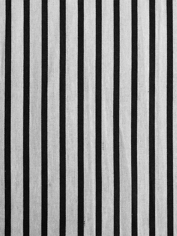 Ткань Лен, 140 г/м², 5 м x 150 см, цвет: белый, синий, принт полоска, TBY — картинка 2