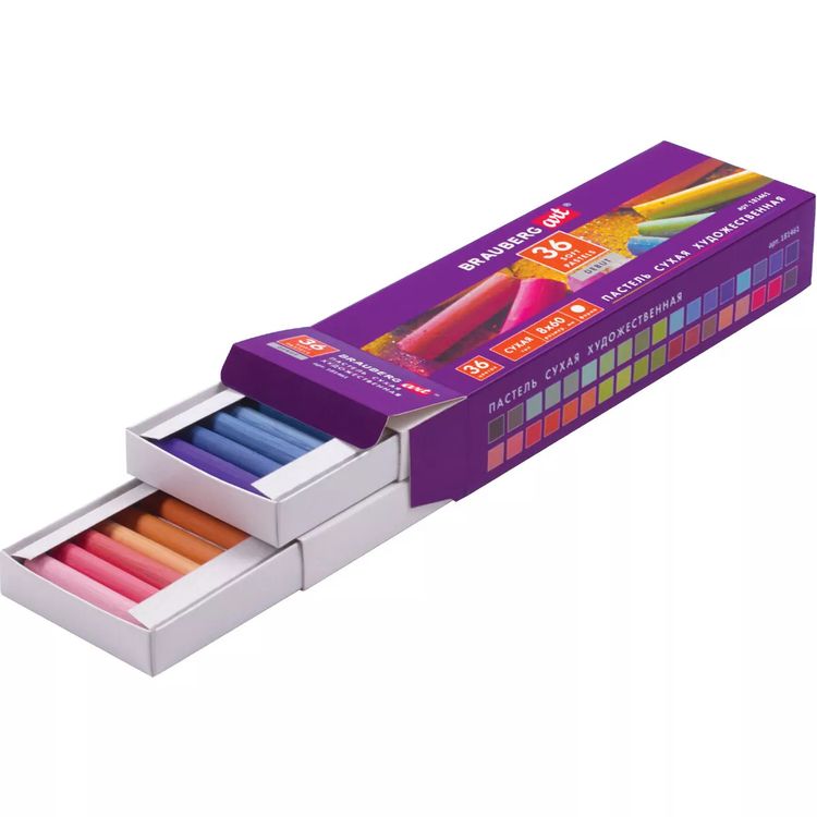 Пастель сухая художественная 36 цв., круглое сечение, BRAUBERG ART DEBUT — картинка 2