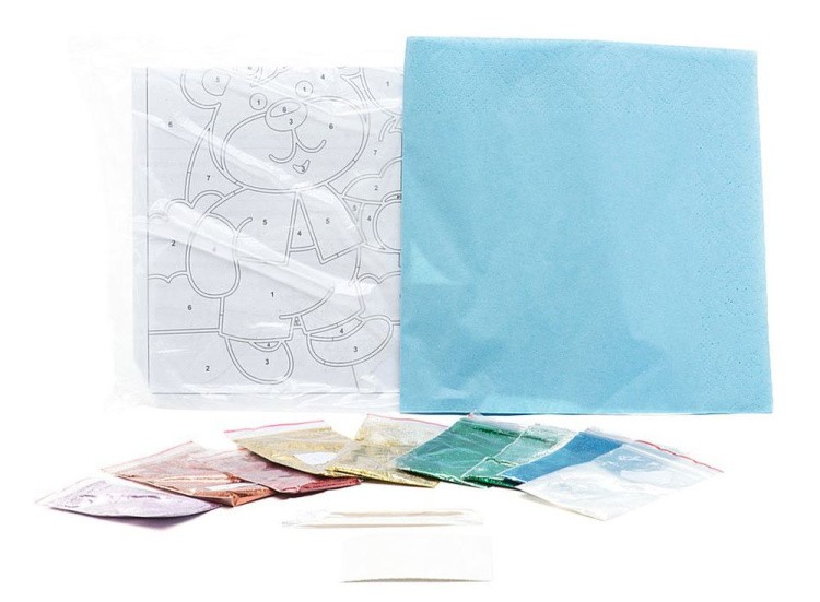 Фреска с блестками «Медвежонок» — картинка 3