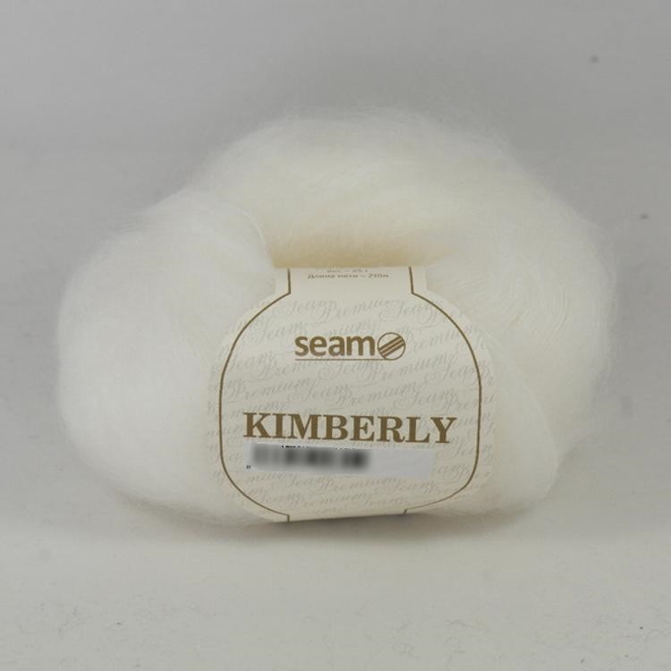 Пряжа SEAM KIMBERLY (6001), ультра белый, 5 шт. по 25 г — картинка 2