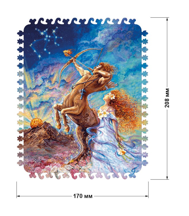 Деревянные пазлы DAVICI «Знак зодиака. Стрелец» — картинка 2