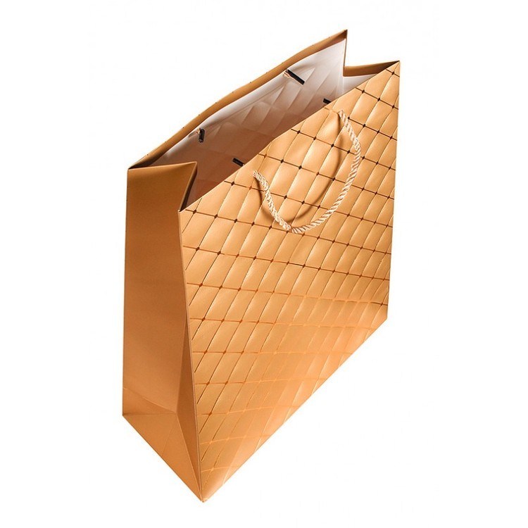 Подарочный пакет «Подарочный бежевый» — картинка 2
