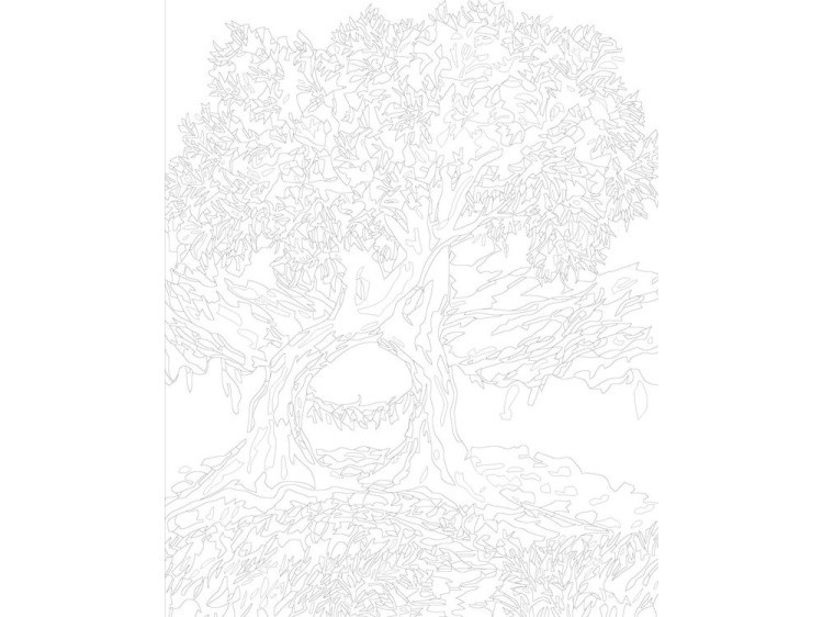 Картина по номерам «Розовое дерево» — картинка 3