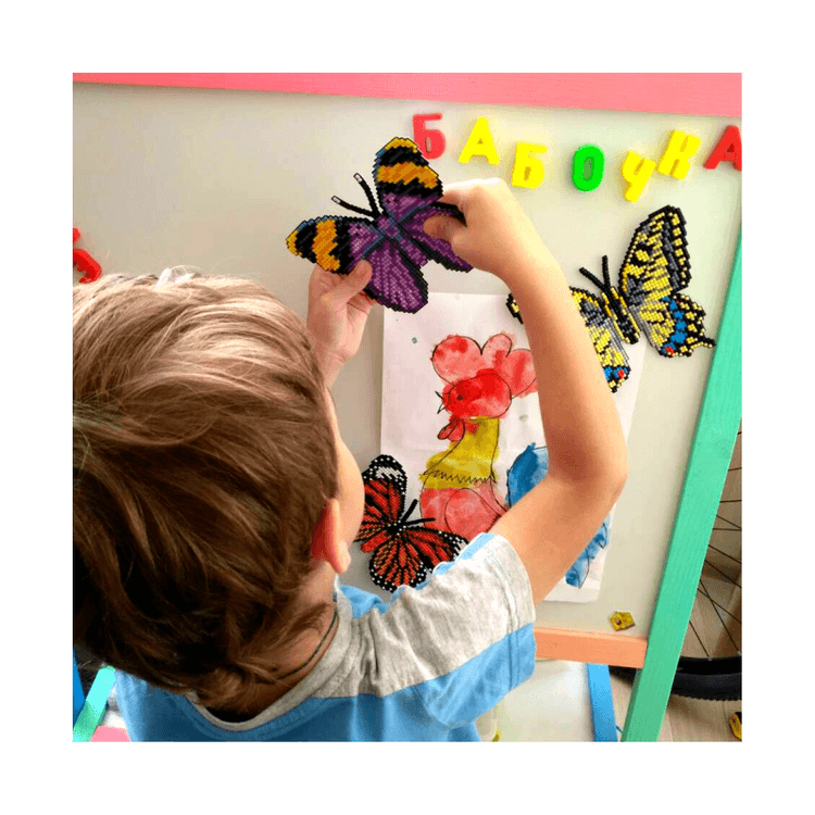 Алмазная вышивка «Морской конек длинноносый (Hippocampus Reidi)» (магнит) — картинка 2