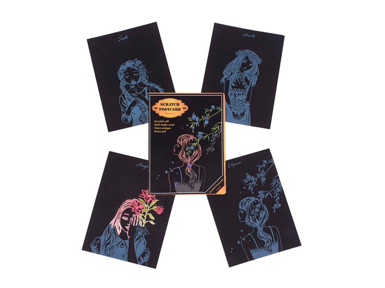 Набор скретч-открыток «Beauty» (цветные) — картинка 3